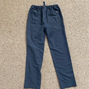 Figs heather denim scrub pants